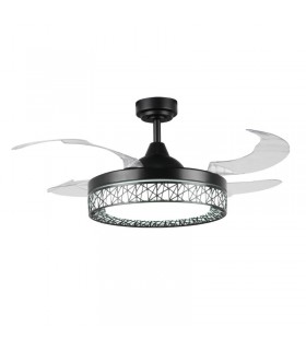 Ventilador Black Aqua DC 36W 2800Lm 4 Aspas Negro CCT