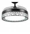 Ventilador Black Aqua DC 36W 2800Lm 4 Aspas Negro CCT