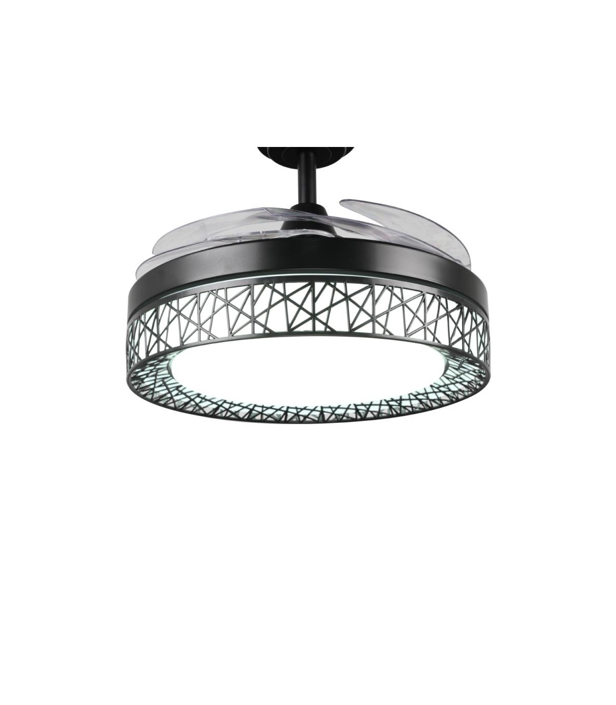 Ventilador Black Aqua DC 36W 2800Lm 4 Aspas Negro CCT