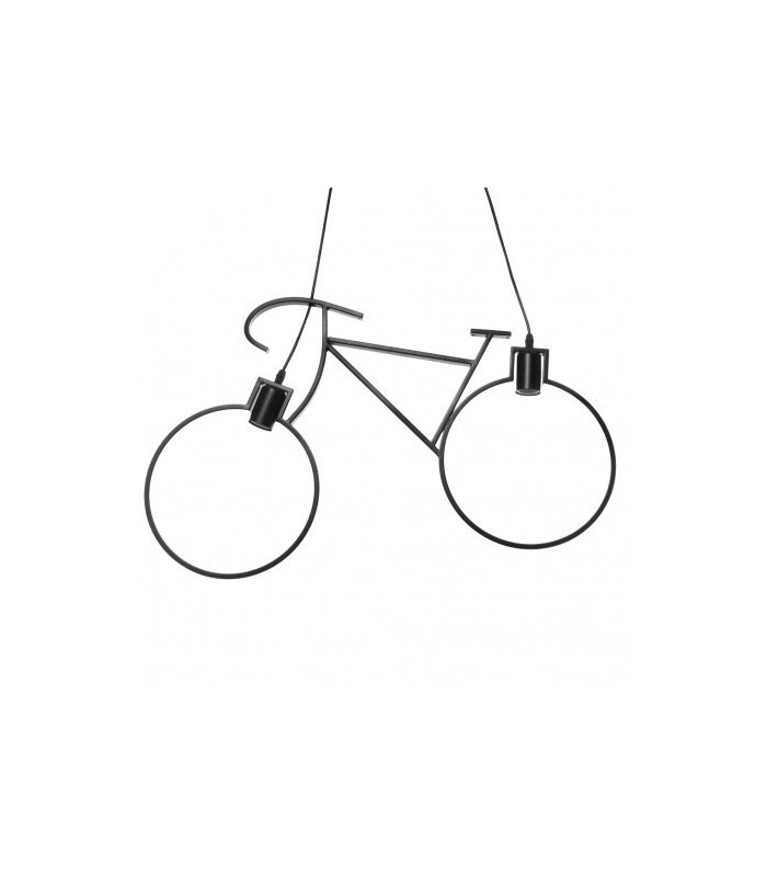 Lámpara de techo Bicycle Vintage 2xE27 IP20 Negro.