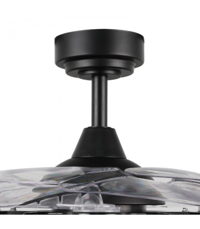 Ventilador Black Aqua DC 36W 2800Lm 4 Aspas Negro CCT