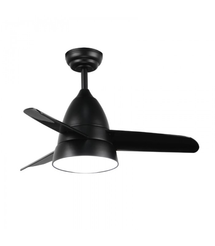 Ventilador Black Silence DC 24W 2500Lm 3 Aspas Negro CCT