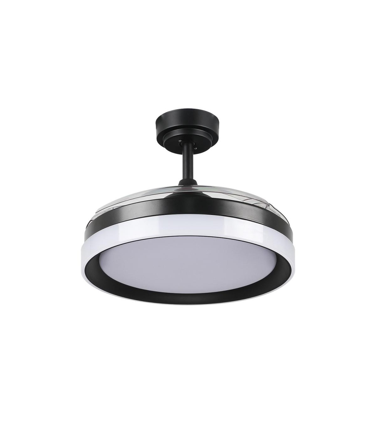 Ventilador Black Yeray DC 36W 2800Lm 4 Aspas Negro CCT