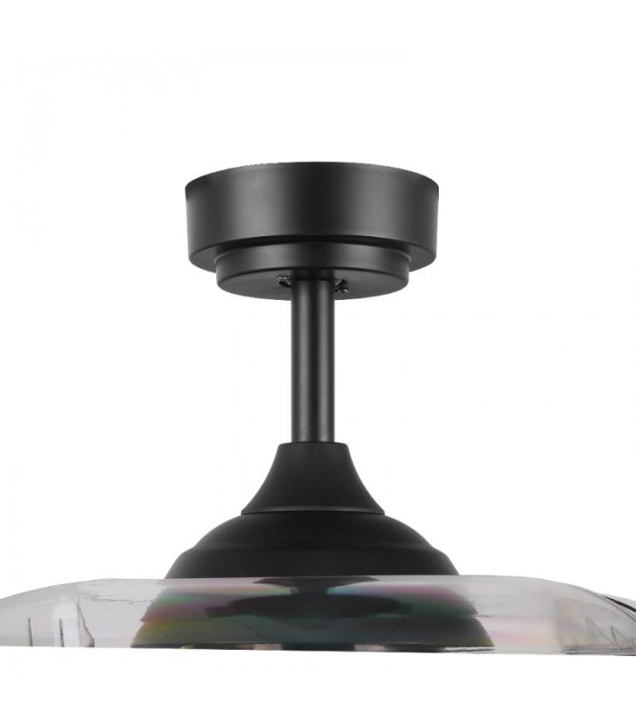 Ventilador Black Yeray DC 36W 2800Lm 4 Aspas Negro CCT