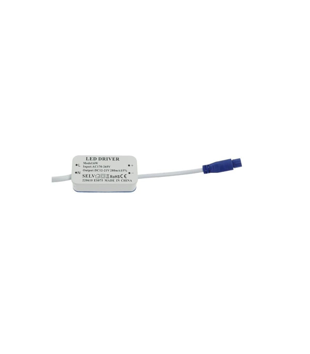 Driver 6W OUT DC12-21V 280Ma IP20