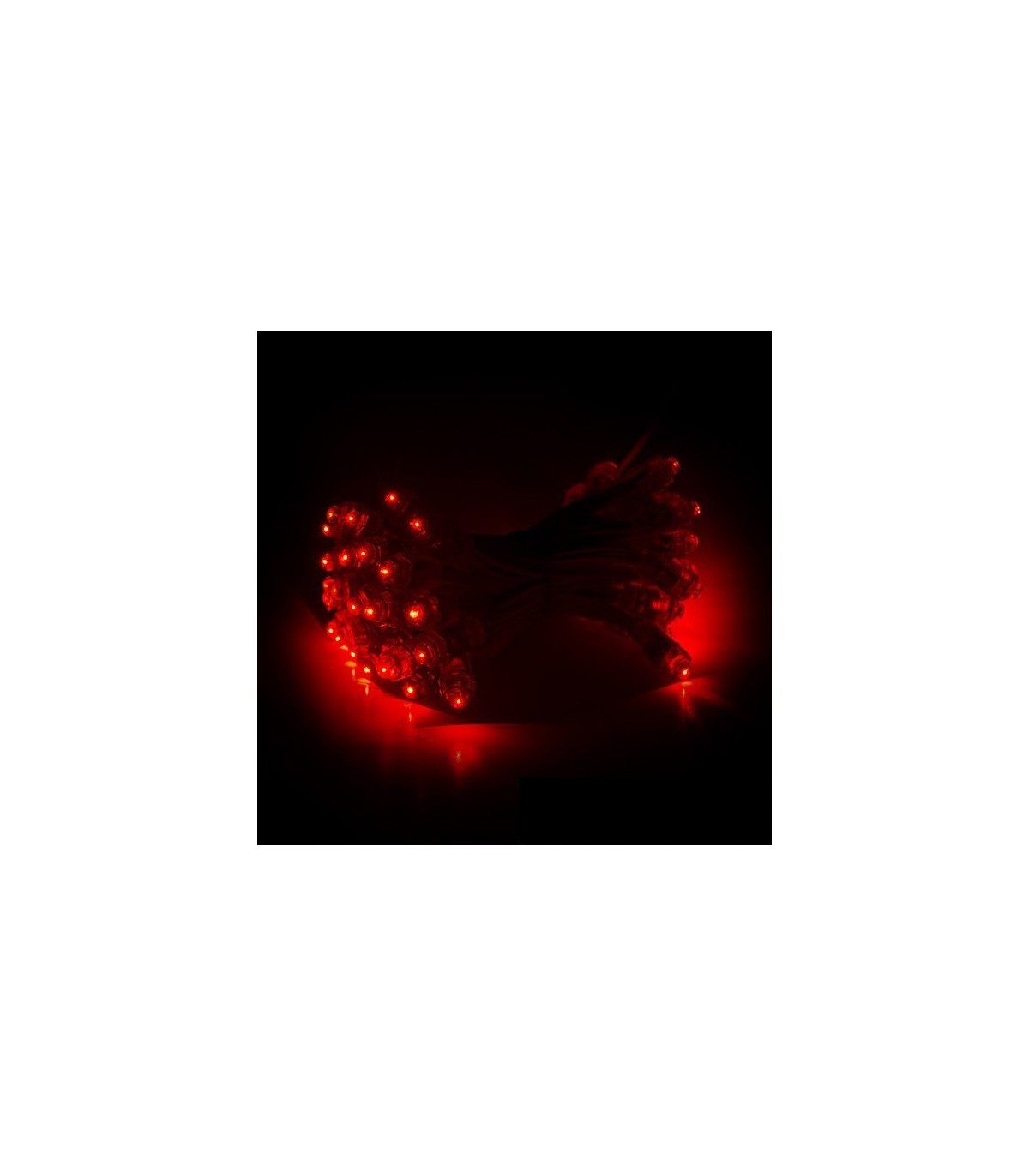 Pixel Led Rojo 9mm 0.1W 2LM 5V Epistar IP68 (Cadena 50 Uds.)