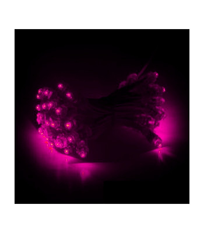 Pixel Led Rosa 9mm 0.1W 2LM 5V Epistar IP68 (Cadena 50 Uds.)