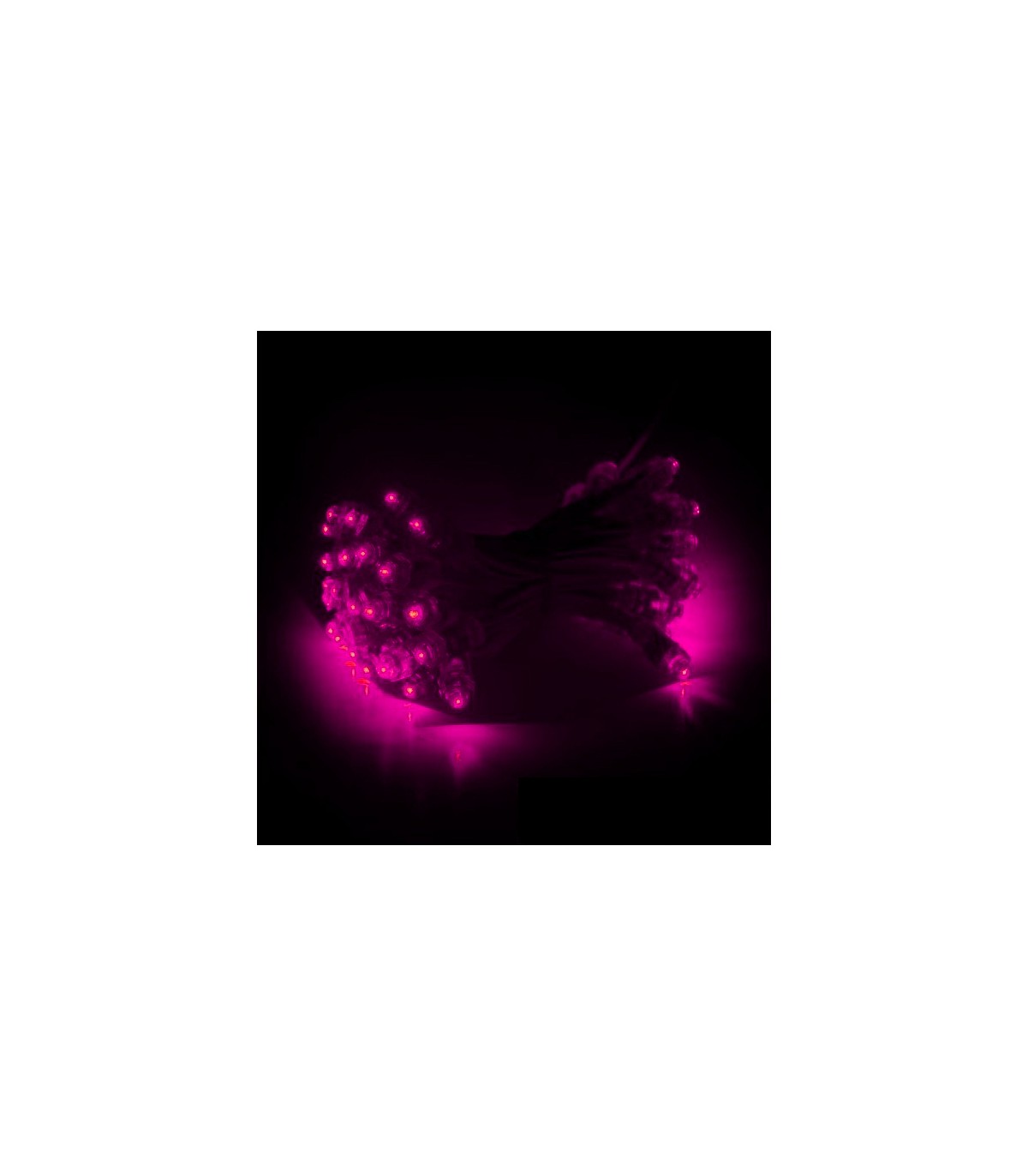 Pixel Led Rosa 9mm 0.1W 2LM 5V Epistar IP68 (Cadena 50 Uds.)