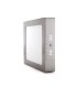 Plafón Led Superficie 12W 960LM IP44 Cuadrado Níquel