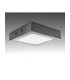 Plafón Led Superficie 12W 960LM IP44 Cuadrado Níquel