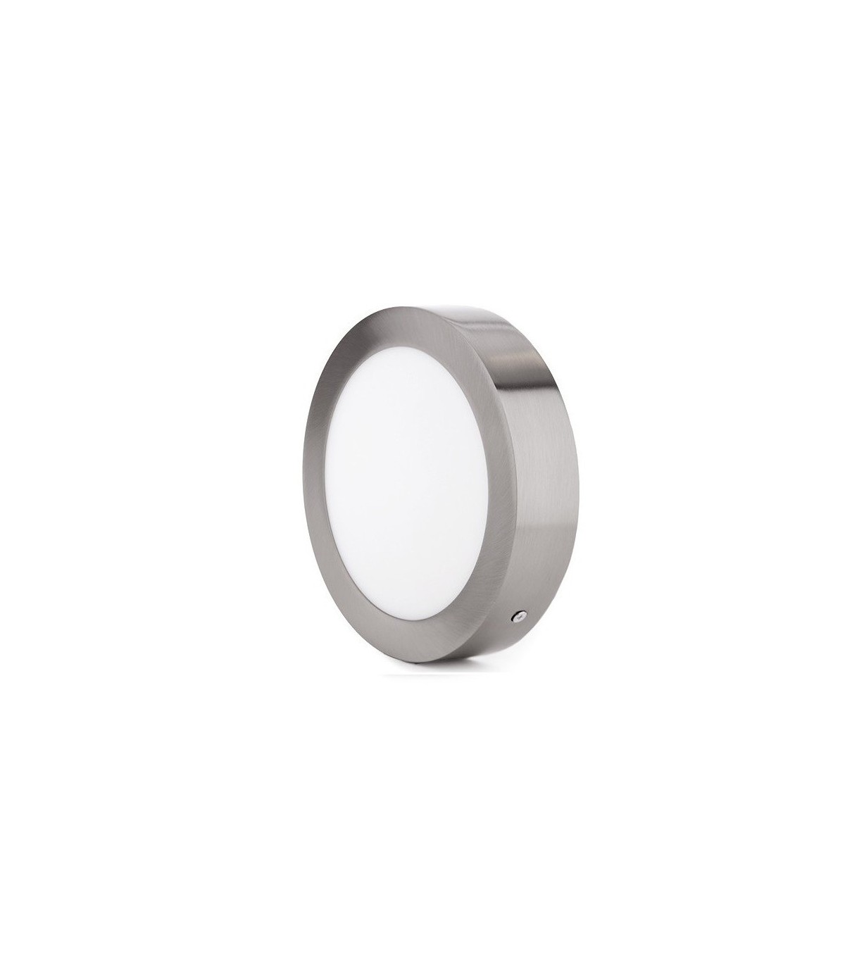 Plafón Led Superficie 12W 960LM IP44 Redondo Níquel
