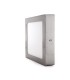 Plafón Superficie Led 18W 1440LM IP44 Cuadrado Níquel