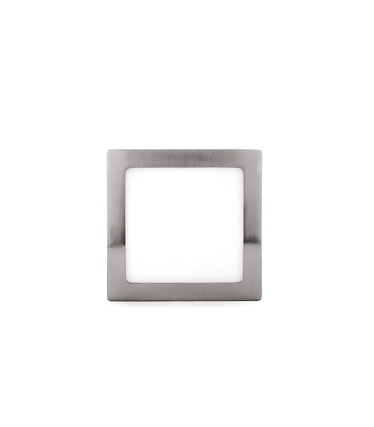 Plafón Superficie Led 18W 1440LM IP44 Cuadrado Níquel