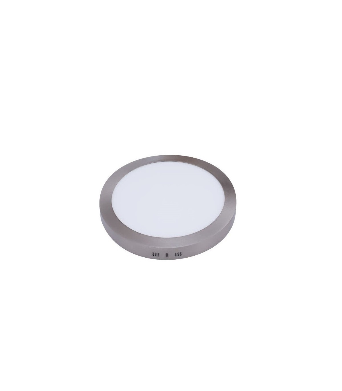 Plafón Led Superficie 24W 1920LM IP44 Redondo Níquel