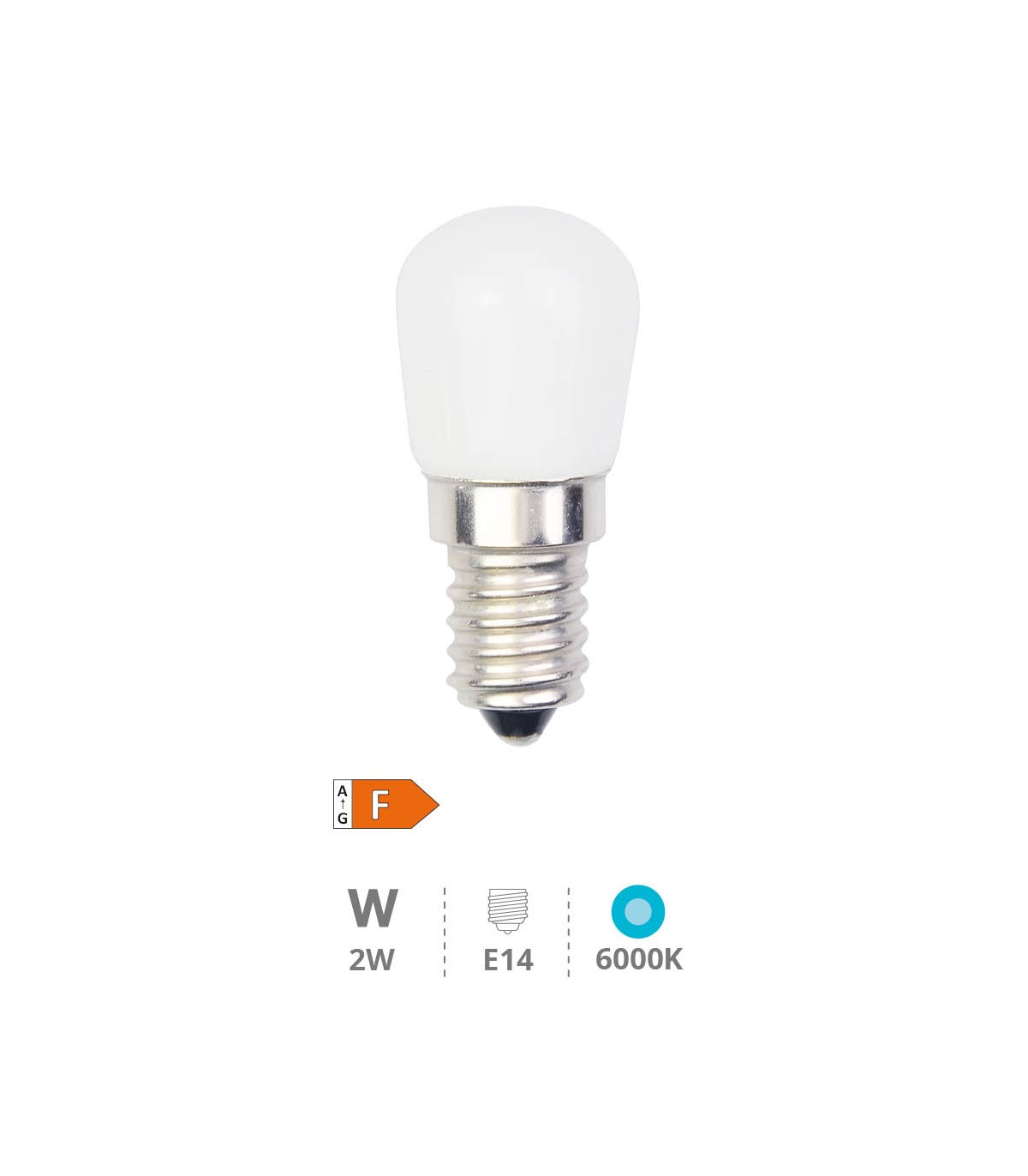 Bombilla Led Pebetera 2W 200Lm E14 6000K