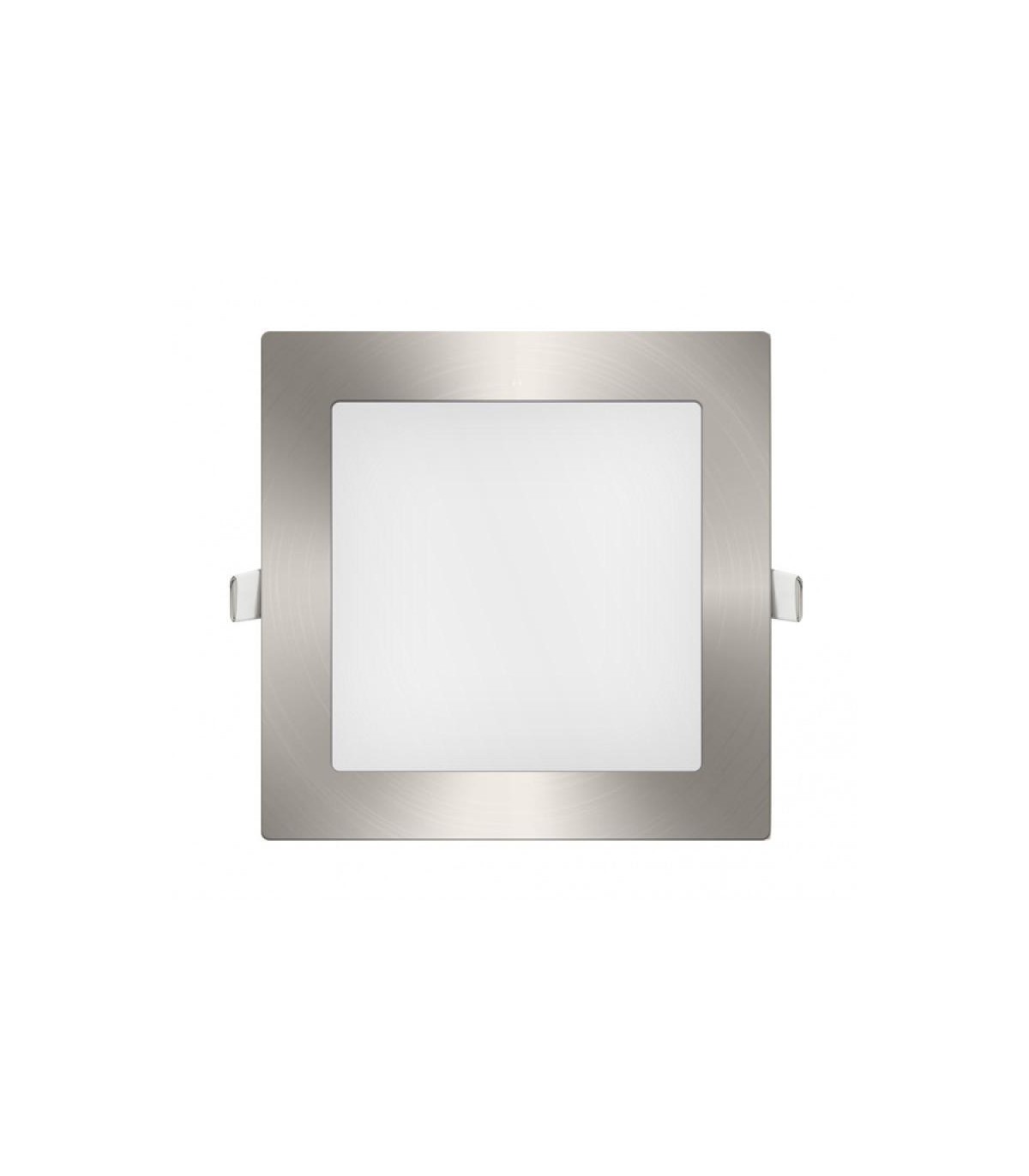 Downlight Led 20W 2000Lm IP20 Cuadrado Níquel CCT
