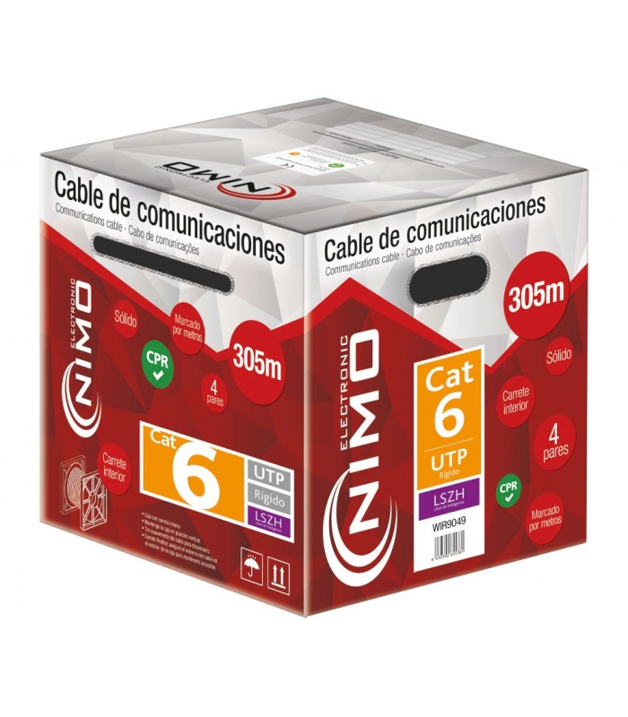 Cable Datos UTP CAT6 Dca CCA LSZH Metro