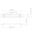 Módulo Led 1.5W 145LM 160º DC 12V IP65