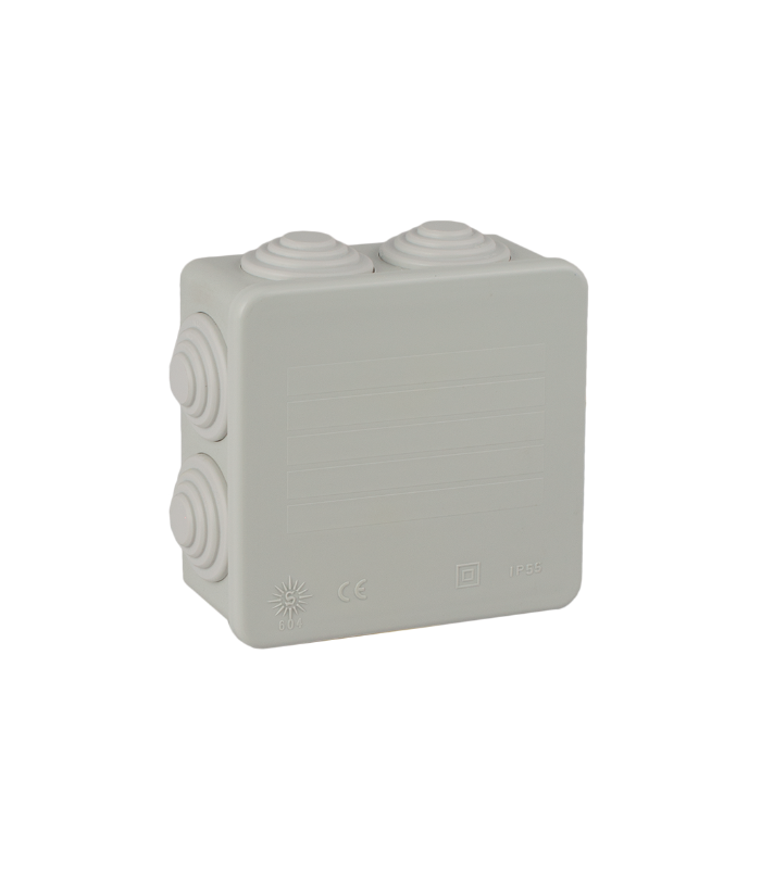 Caja Estanca Conos Cuadrada 80x80x35mm