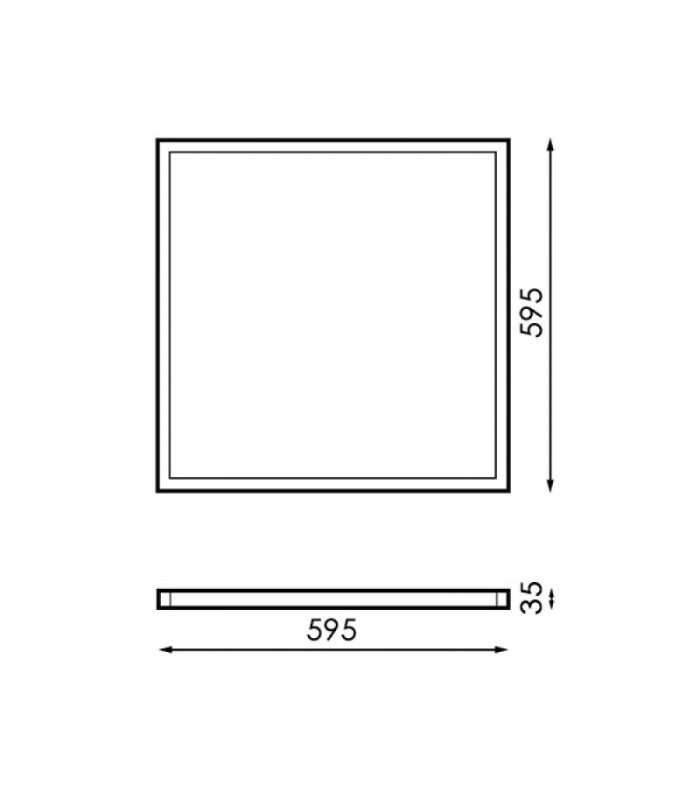 Panel Led TRIELLE PHILIPS 42W 4200Lm 60x60cm IP40