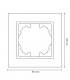 Marco Simple Madera Serie FM
