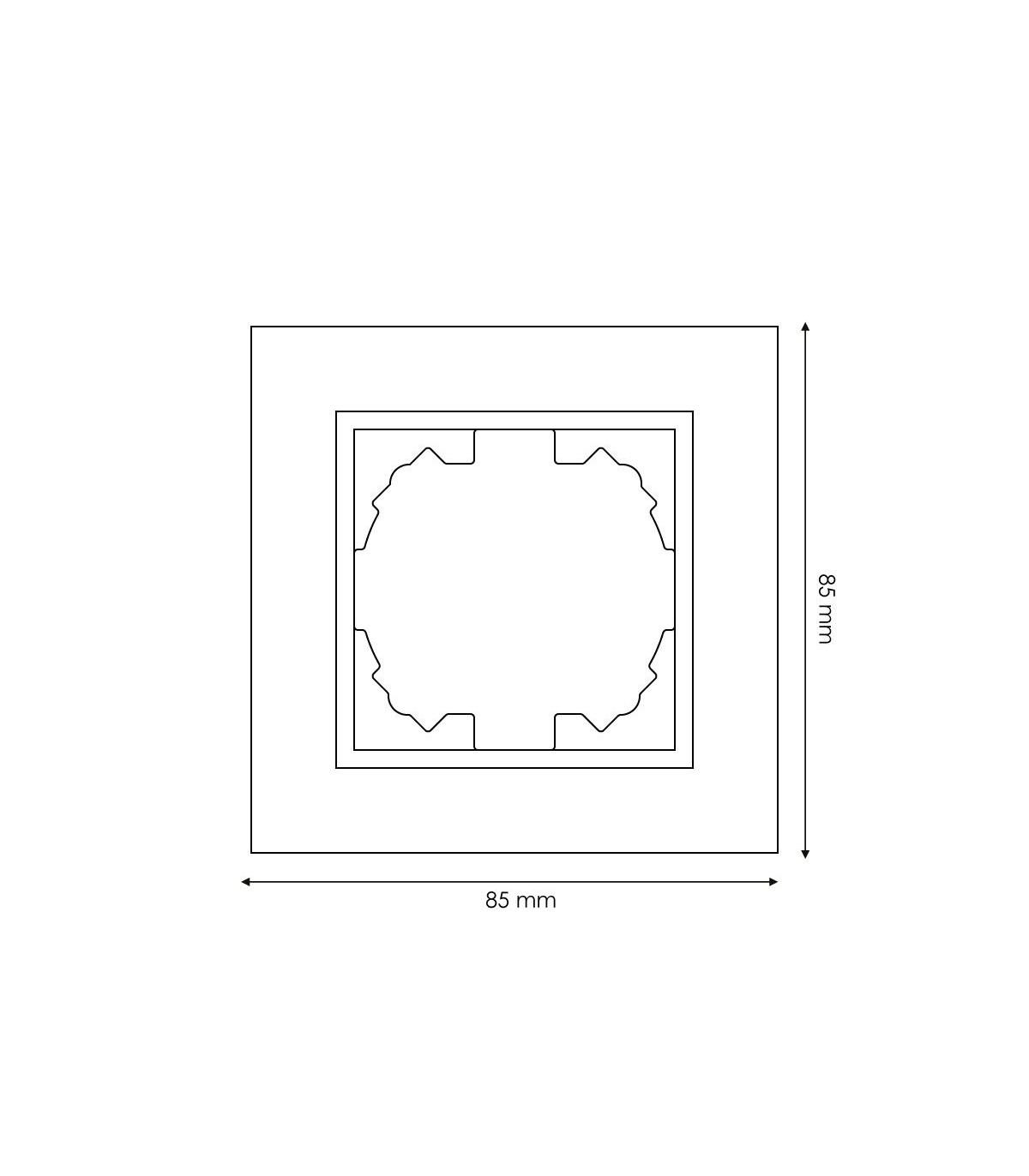 Marco Simple Madera Serie FM