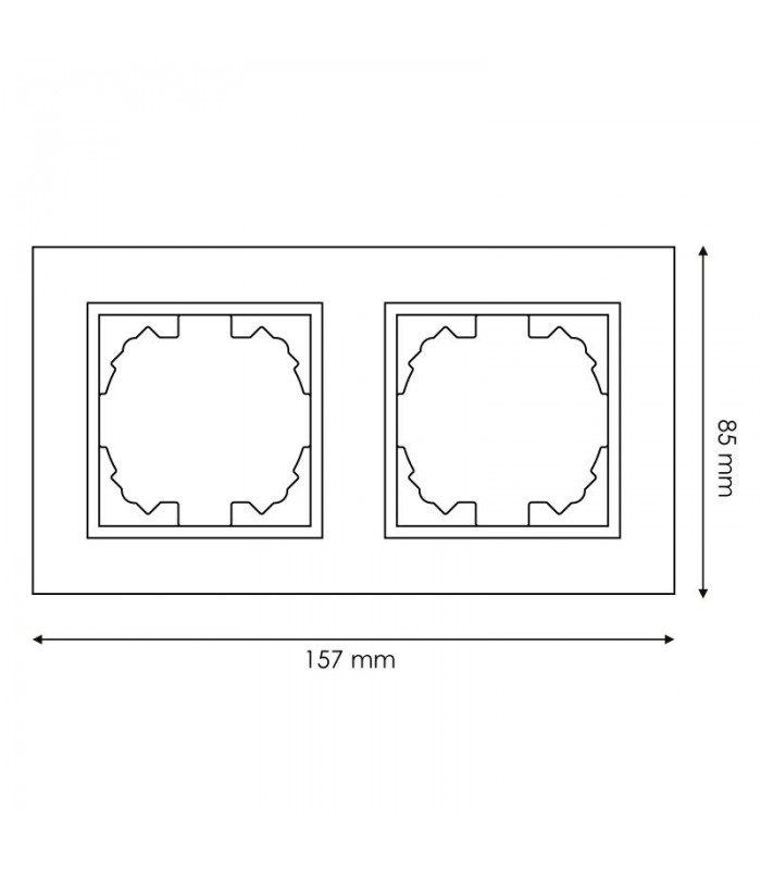 Marco Doble Madera Serie FM