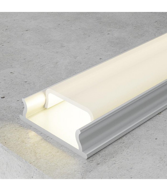 Perfil Aluminio FLEXIBLE Superficie -2 Metros-