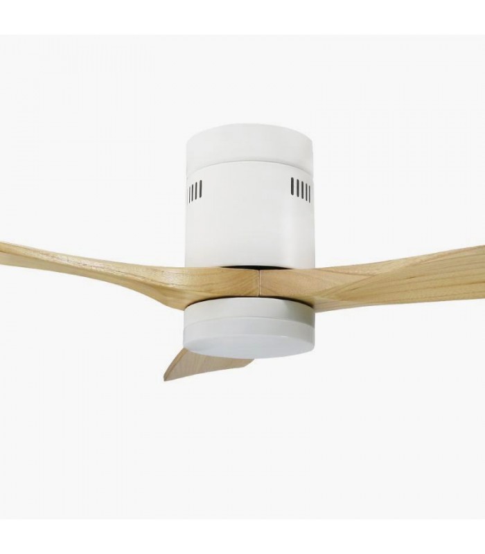 Ventilador White Energy DC Blanco 18W 1500Lm 3 Aspas Haya CCT