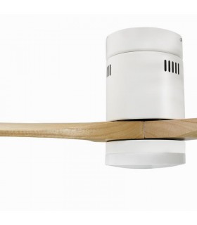 Ventilador White Energy DC Blanco 18W 1500Lm 3 Aspas Haya CCT
