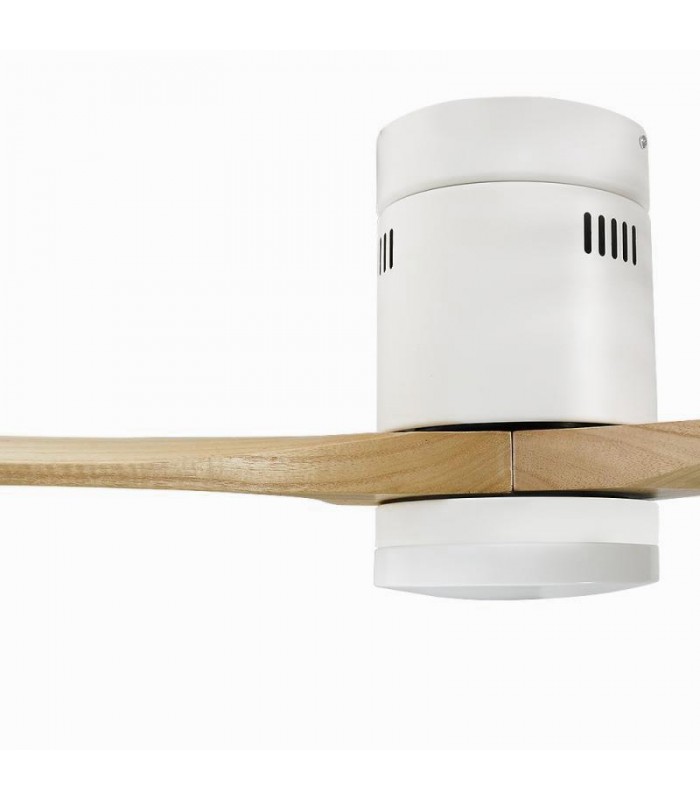 Ventilador White Energy DC Blanco 18W 1500Lm 3 Aspas Haya CCT