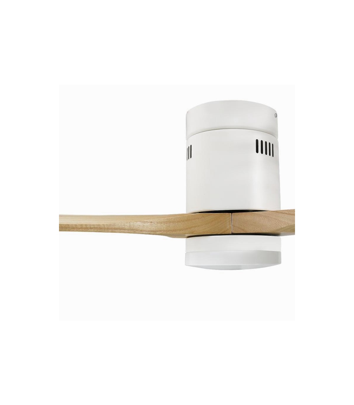 Ventilador White Energy DC Blanco 18W 1500Lm 3 Aspas Haya CCT