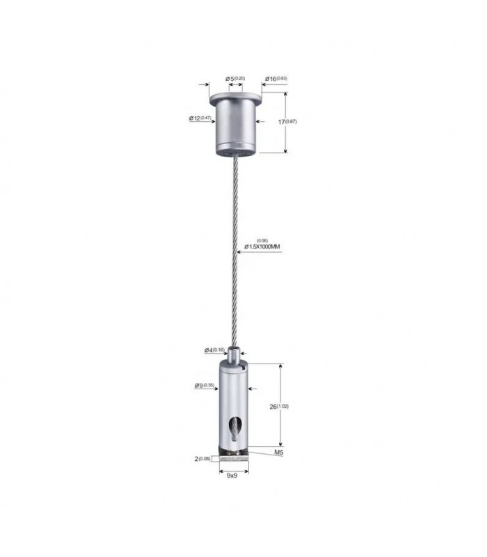 Colgador 3m Para Perfil Aluminio 1 Unidad