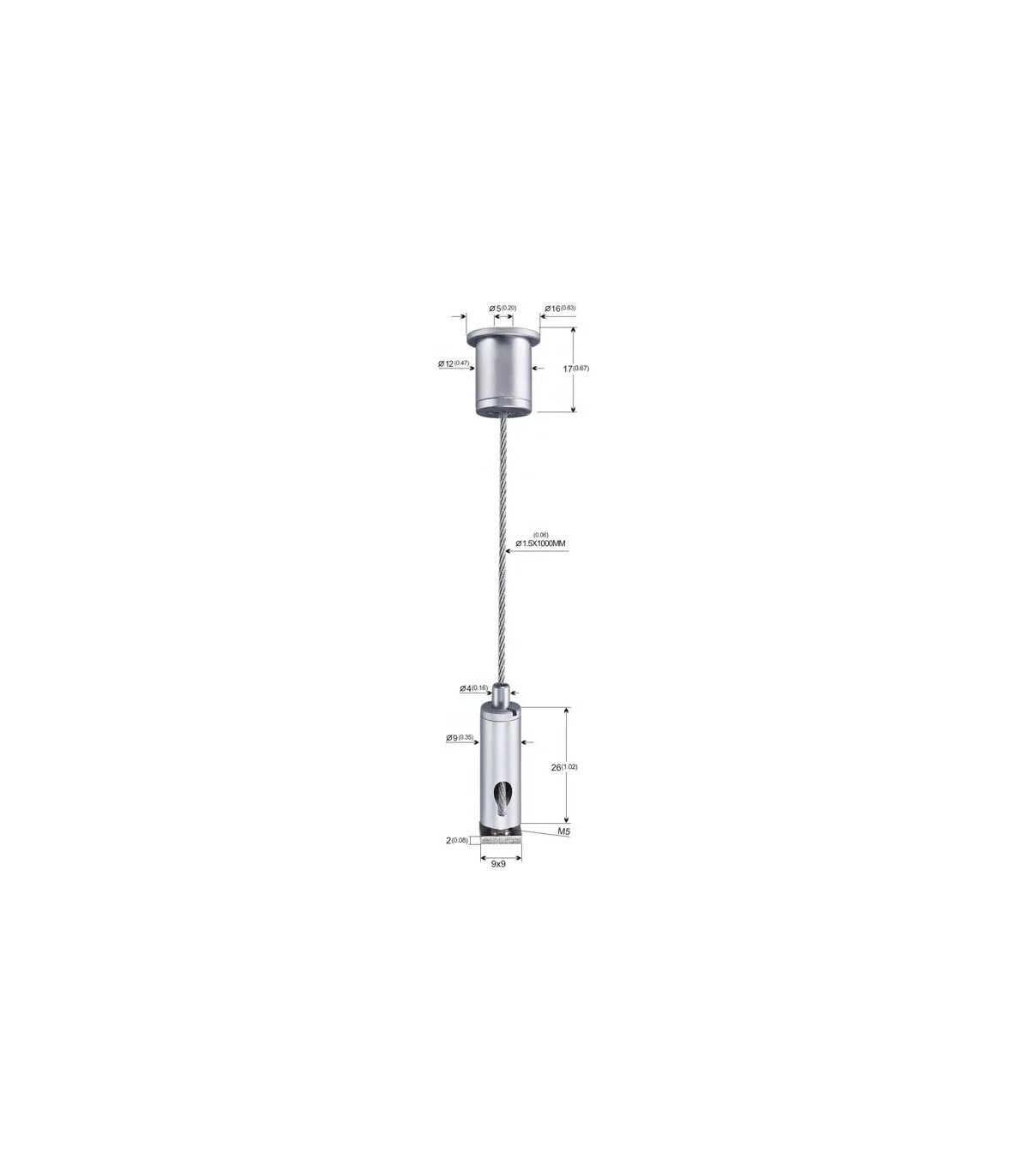 Colgador 3m Para Perfil Aluminio 1 Unidad
