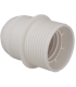 Portalámparas E27 Cuerpo Roscado Tope Blanco
