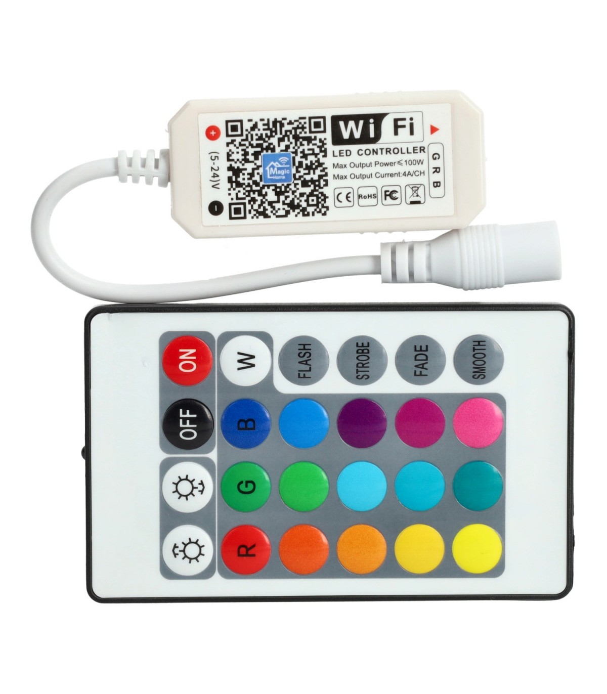 Control Wifi RGB 5-24V 288W APP + Mando