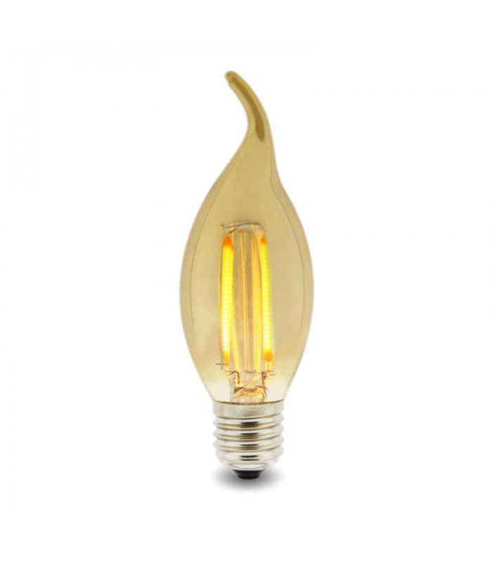 Bombilla Filamento Vela Viento 4W 350Lm 330º E14 Serie Vintage