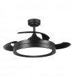 Ventilador Black Yeray II DC 36W 2800Lm 4 Aspas Negro CCT