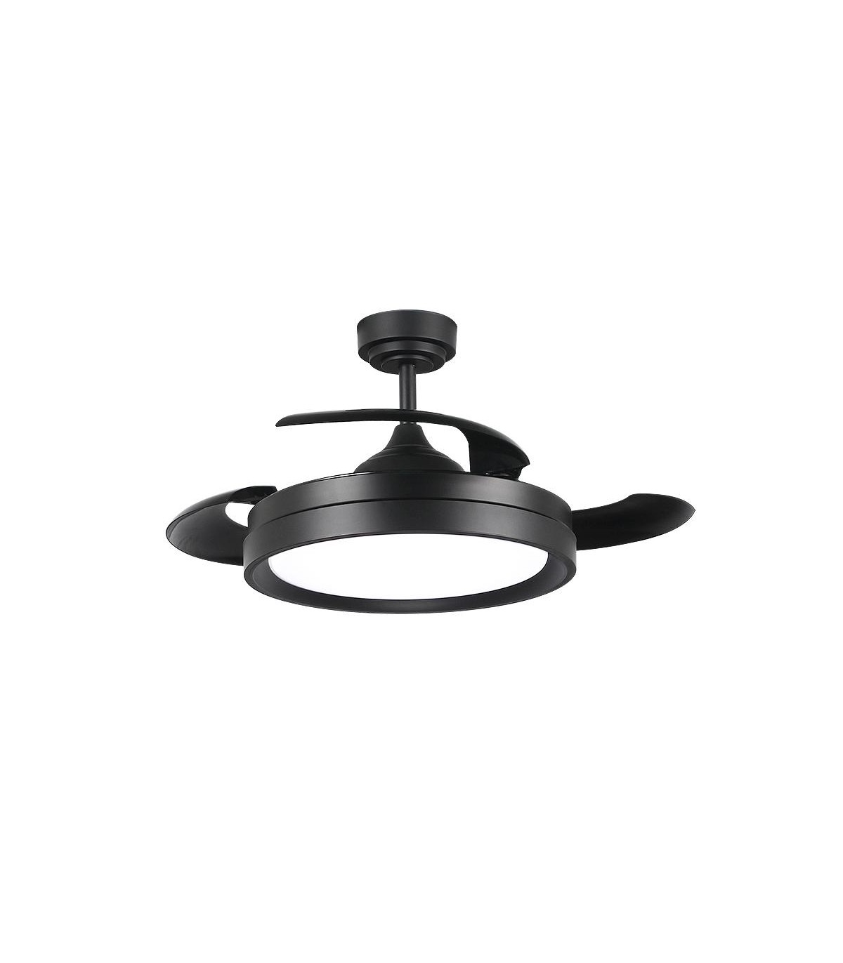 Ventilador Black Yeray II DC 36W 2800Lm 4 Aspas Negro CCT