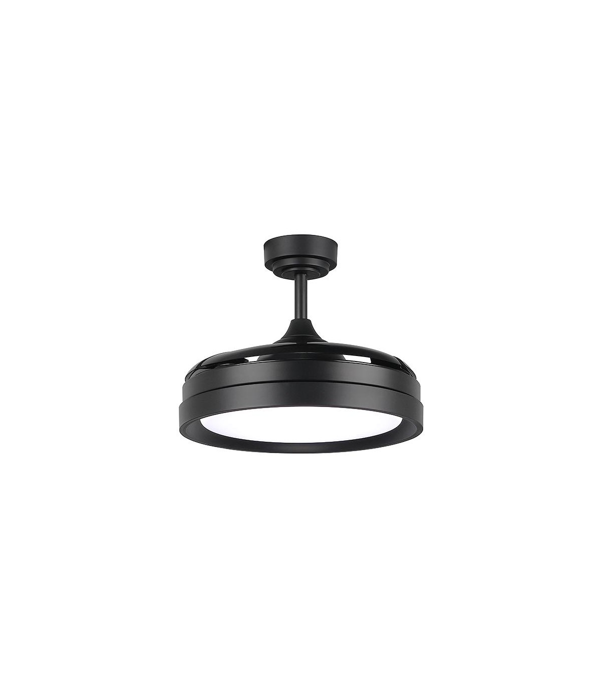 Ventilador Black Yeray II DC 36W 2800Lm 4 Aspas Negro CCT