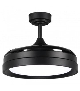 Ventilador Black Yeray II DC 36W 2800Lm 4 Aspas Negro CCT