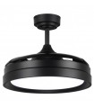 Ventilador Black Yeray II DC 36W 2800Lm 4 Aspas Negro CCT