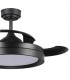 Ventilador Black Yeray II DC 36W 2800Lm 4 Aspas Negro CCT