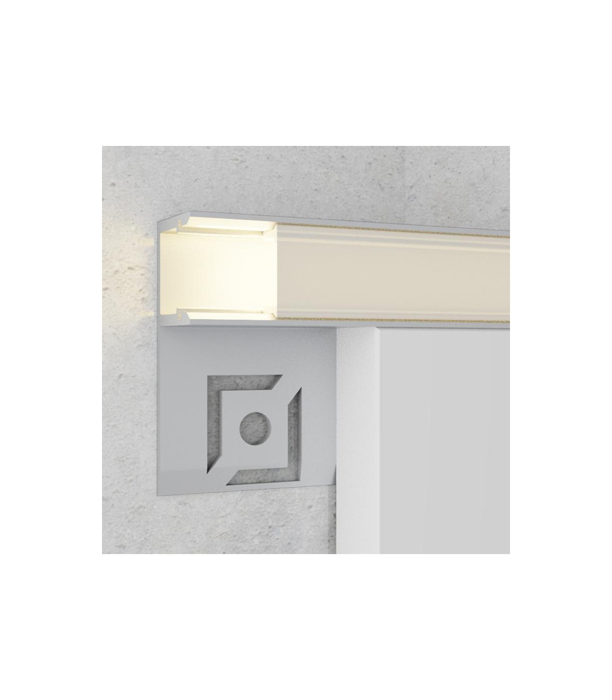 Perfil Aluminio OPE Empotrar Obra -2 Metros-