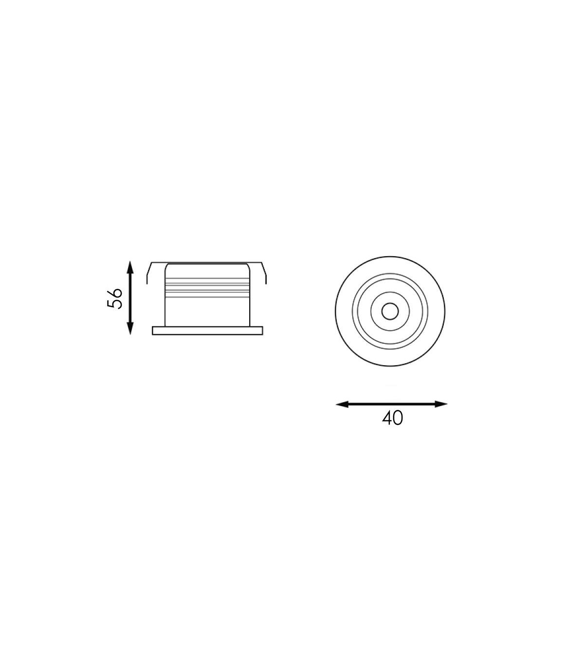 Downlight DEEP 5W 420Lm Negro Cromo CCT