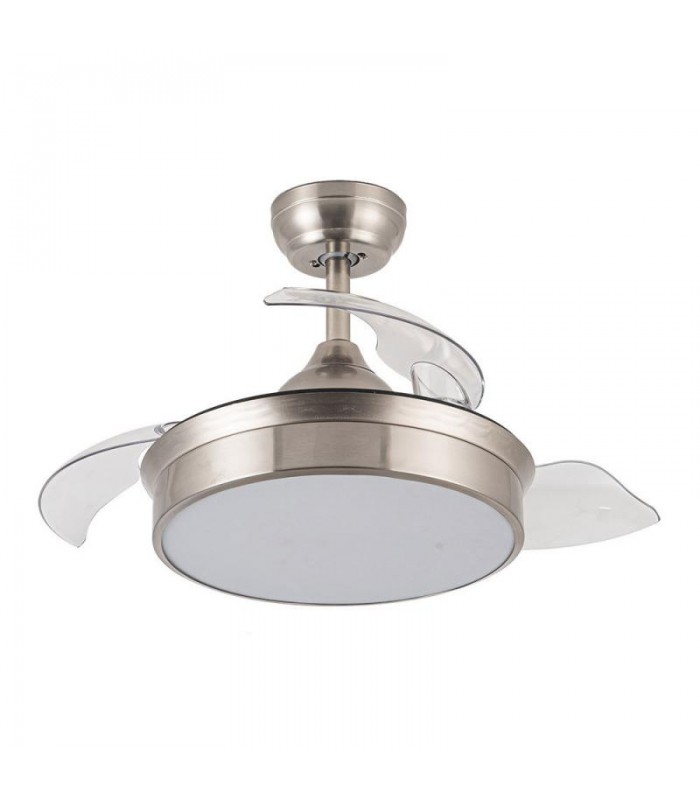 Ventilador de techo Messe APP DC 72W 3360Lm Niquel 4 Aspas CCT