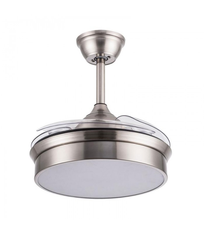 Ventilador de techo Messe APP DC 72W 3360Lm Niquel 4 Aspas CCT