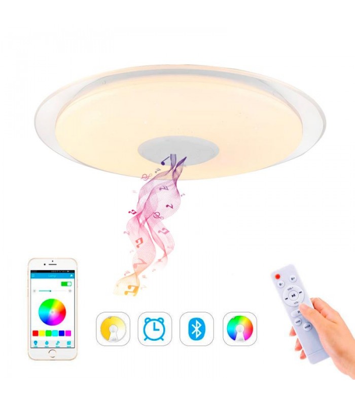 Plafón Magic con Altavoz y Bluetooth 36W 2800Lm RGB+CCT