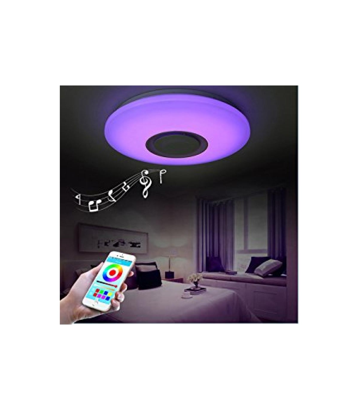 Plafón Magic con Altavoz y Bluetooth 36W 2800Lm RGB+CCT