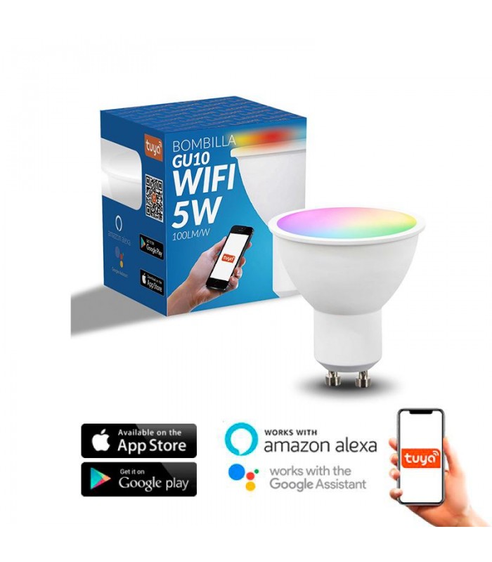 Dicroica Led GU10 SmartHome 5W 500Lm RGB+CCT